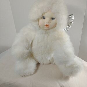 Vintage Green Trading 18 inch Snow Angel Rubber face plush